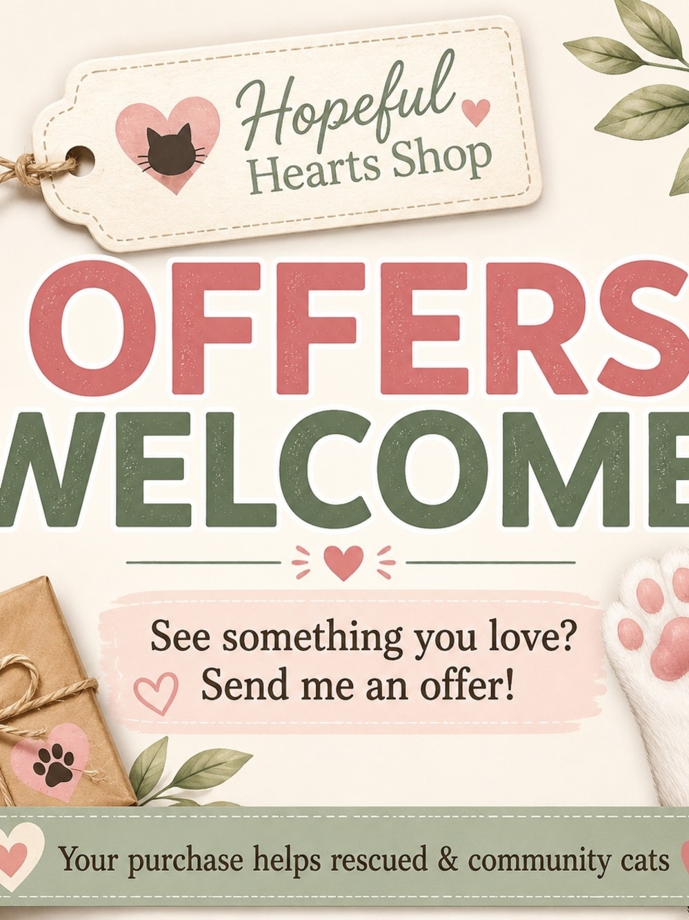 Offers are always welcome!